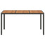 Havemøbel Bord Sort 150 x 90 x 75 cm polyrattan