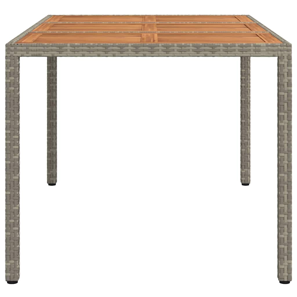 Havemøbel Bord Grå 150 x 90 x 75 cm polyrattan