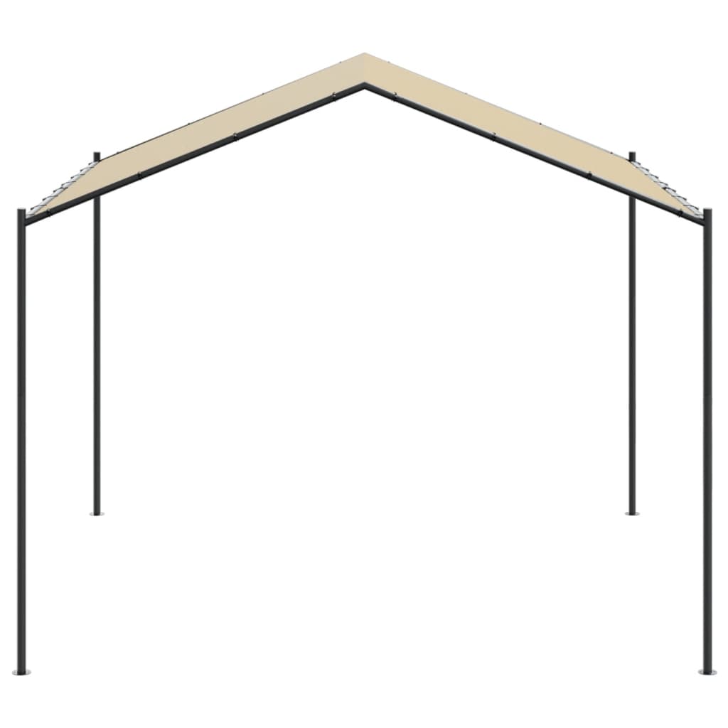 pavillon 3x3 m stål og stof beige