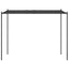 pavillon 3x3 m 180 g/m² stof og stål antracitgrå