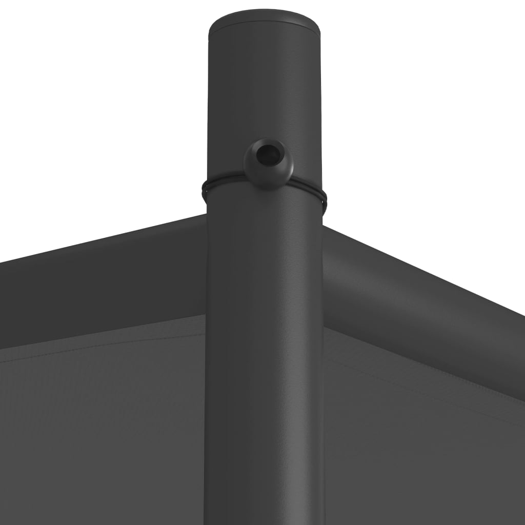 pavillon 3x3 m 180 g/m² stof og stål antracitgrå