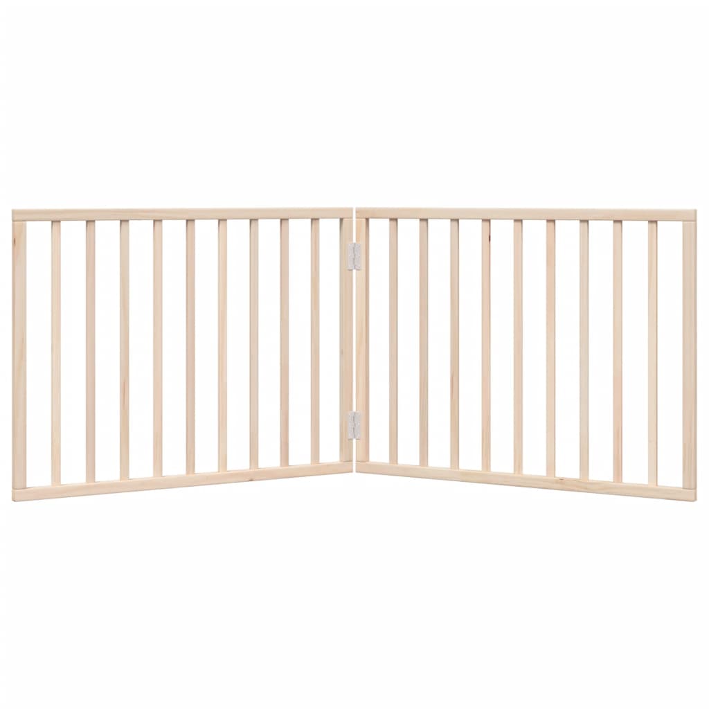 hundegitter foldbart 2 paneler 160 cm poppeltræ