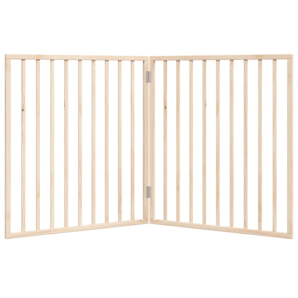 hundegitter foldbart 2 paneler 160 cm poppeltræ