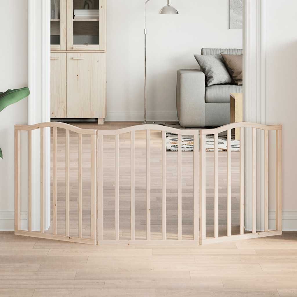 hundelåge 3 paneler 150 cm poppeltræ