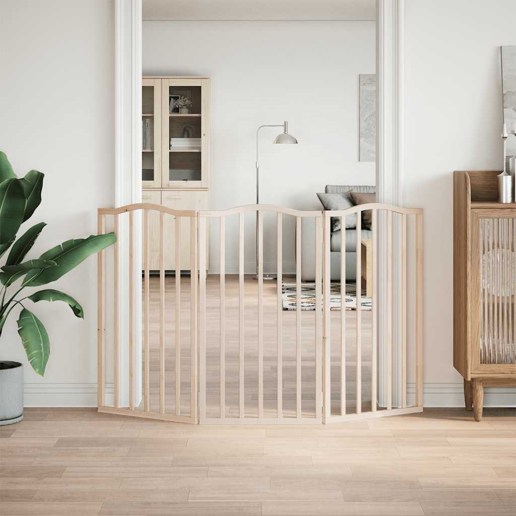 hundelåge 3 paneler 150 cm poppeltræ