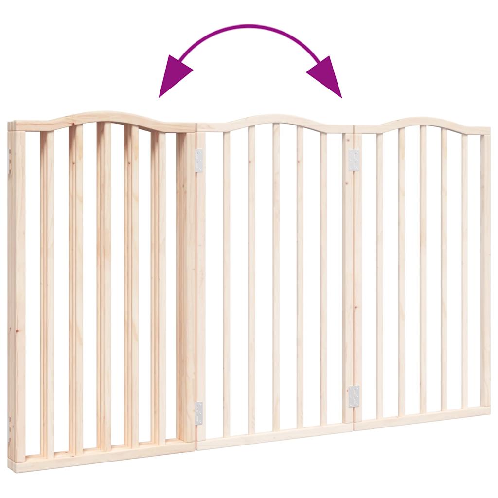 hundelåge 3 paneler 150 cm poppeltræ