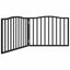 hundelåge 2 paneler 150 cm foldbar poppeltræ sort