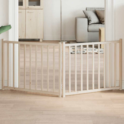 hundelåge 2 paneler 150 cm foldbar massivt gran