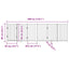 hundelåge m. dør 6 paneler 300 cm foldbar massivt gran sort