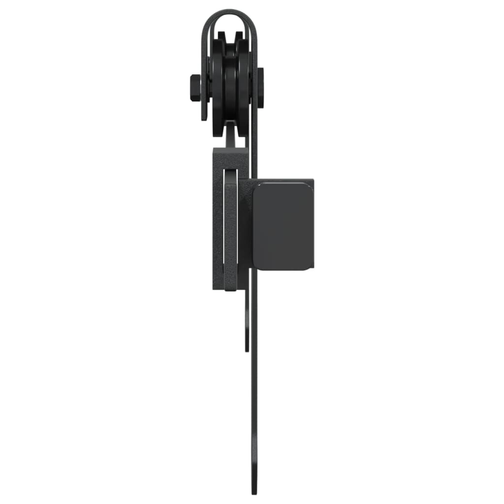 mini-skydelågesæt 122 cm kulstofstål sort