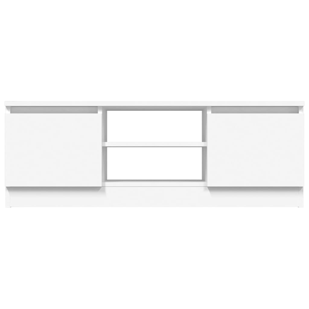 tv-bord med låge 102x30x36 cm hvid