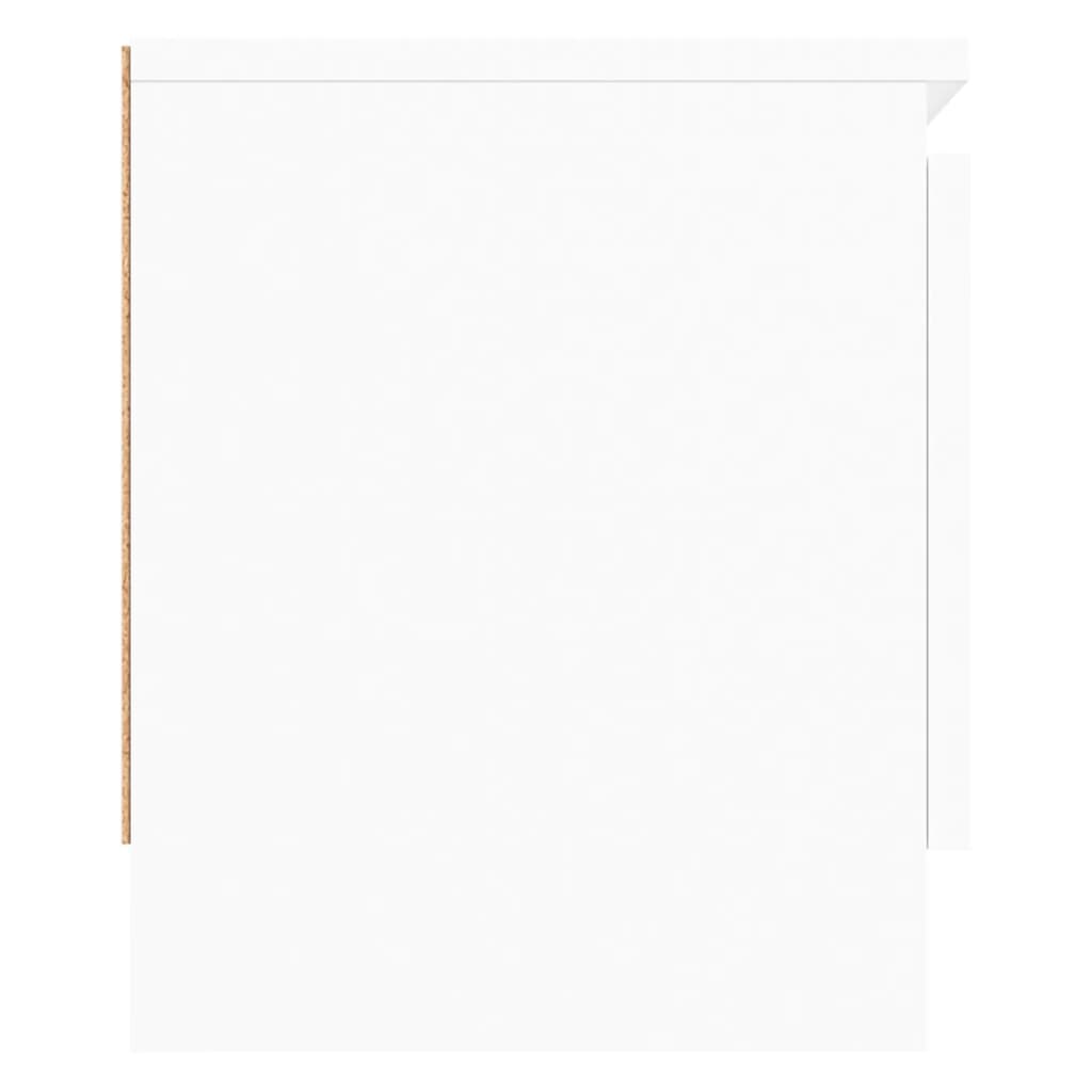 tv-bord med låge 102x30x36 cm hvid