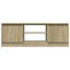 tv-bord med låge 102x30x36 cm sonoma-eg