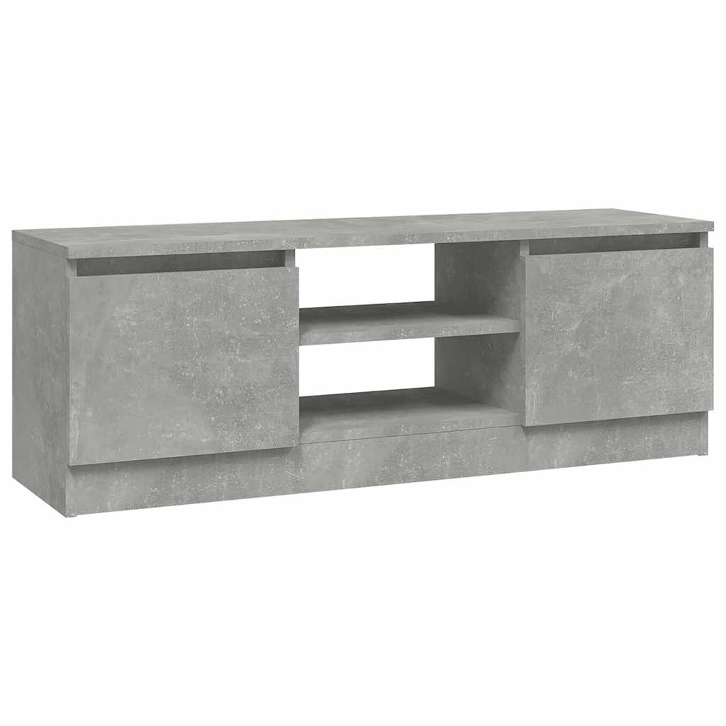 tv-bord med låge 102x30x36 cm betongrå