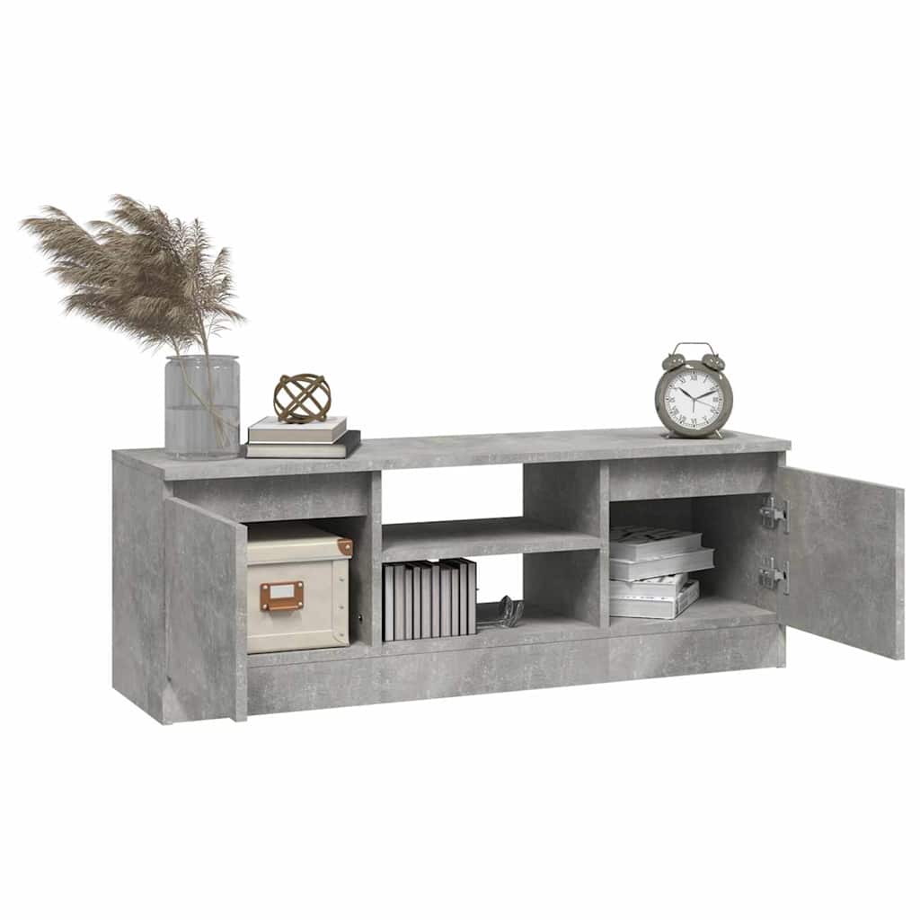 tv-bord med låge 102x30x36 cm betongrå