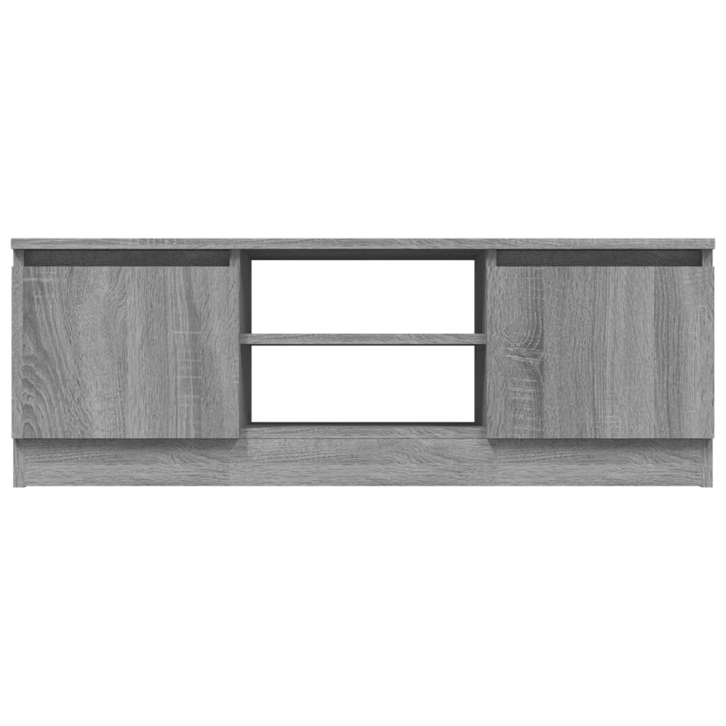 tv-bord med låge 102x30x36 cm grå sonoma-eg