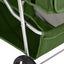 foldbar hundeklapvogn 80x46x98 cm oxfordstof grøn