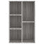 bogreol/skænk 50x25x80 cm konstrueret træ grå sonoma-eg