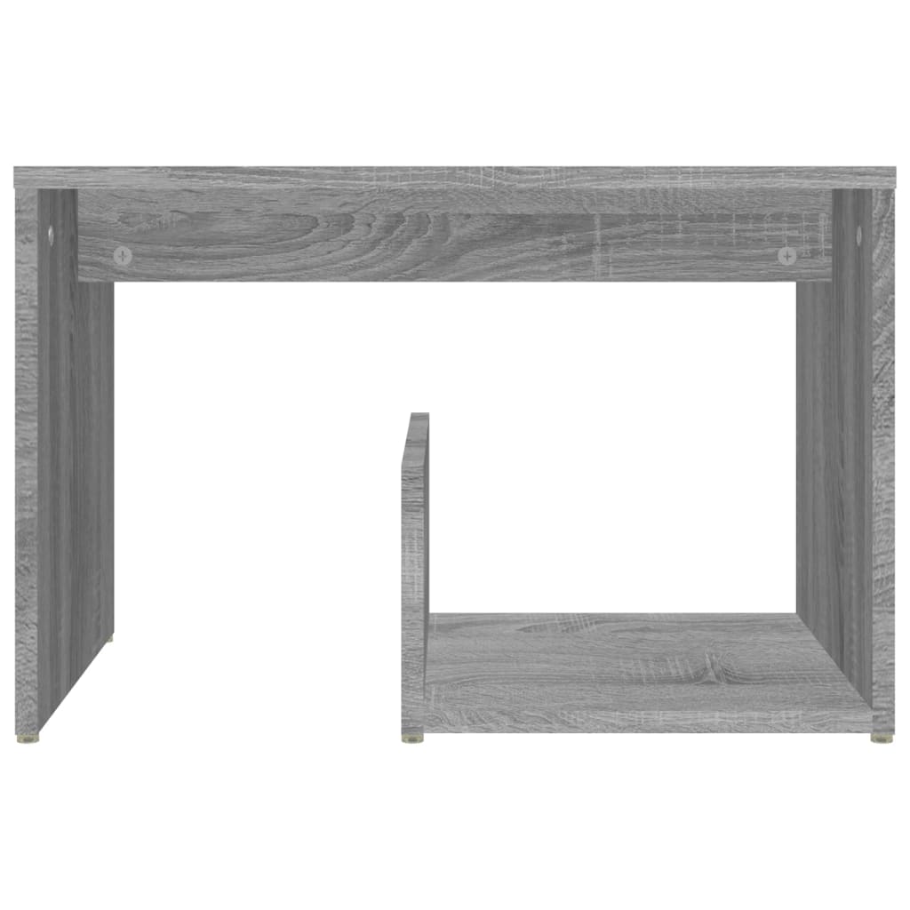 sidebord 59x36x38 cm konstrueret træ grå sonoma-eg