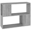 bogreol/rumdeler 80x24x63 cm grå sonoma-eg