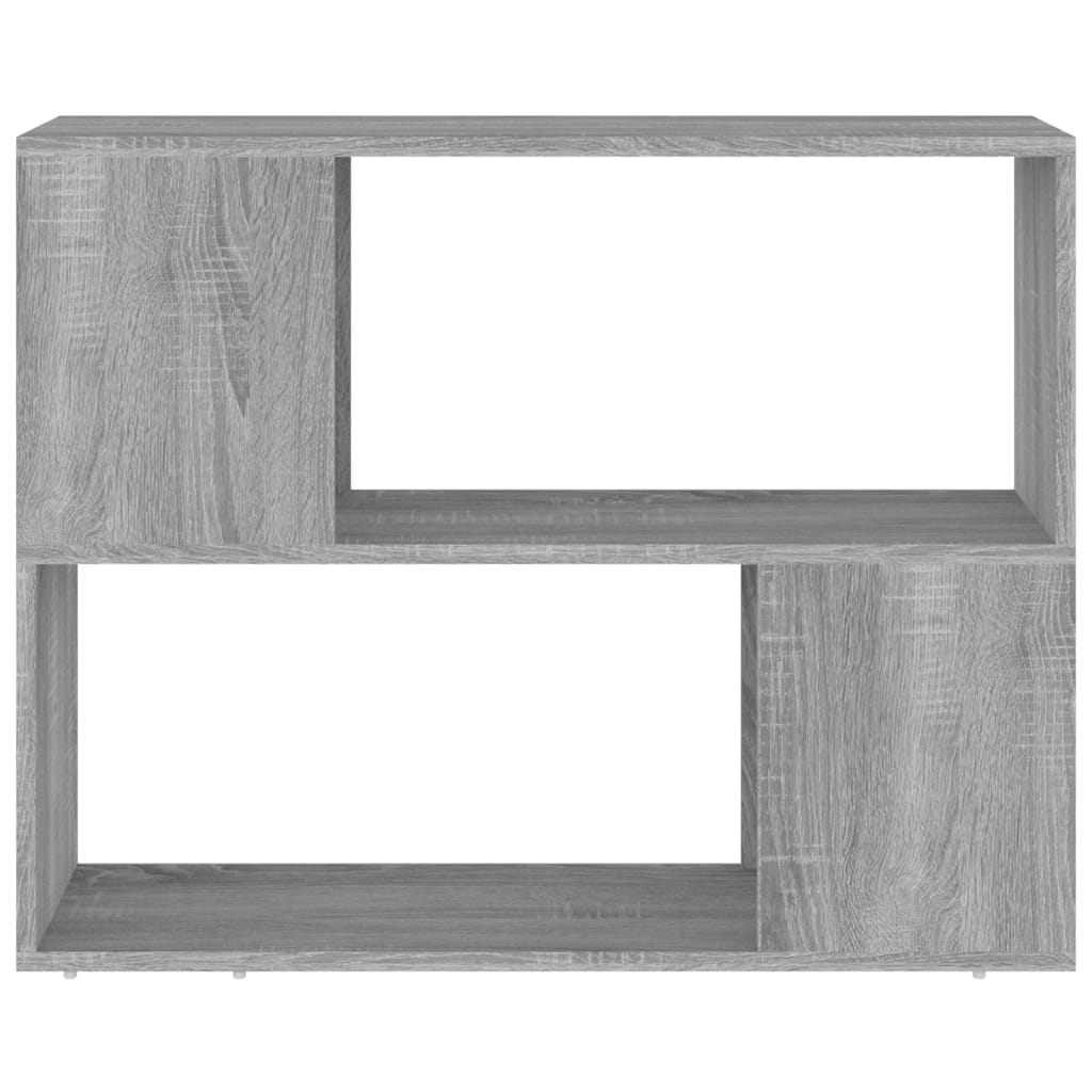 bogreol/rumdeler 80x24x63 cm grå sonoma-eg