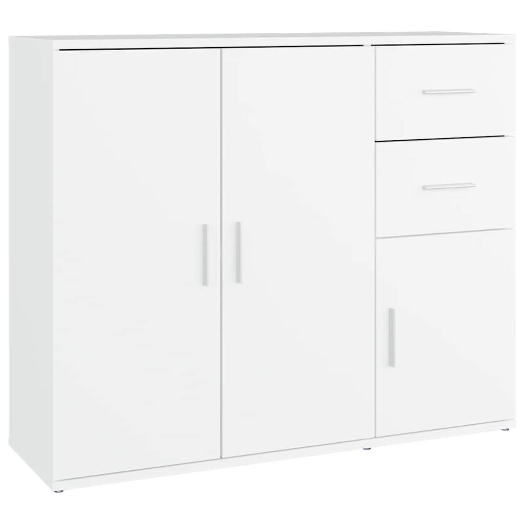 skænk 91x29,5x75 cm konstrueret træ hvid