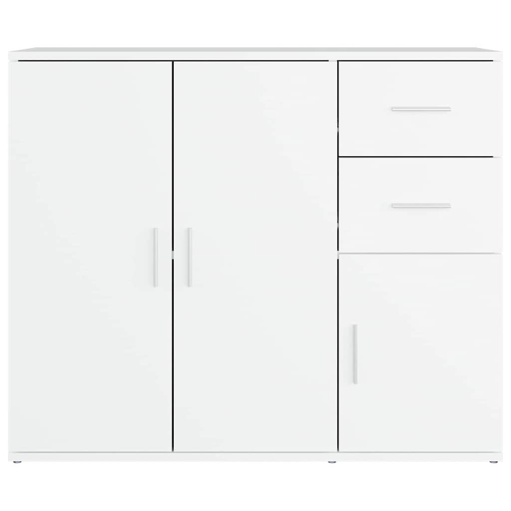 skænk 91x29,5x75 cm konstrueret træ hvid
