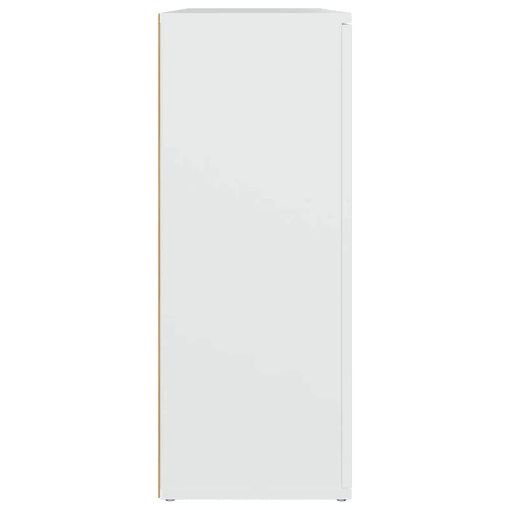 skænk 91x29,5x75 cm konstrueret træ hvid
