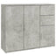 skænk 91x29,5x75 cm konstrueret træ betongrå