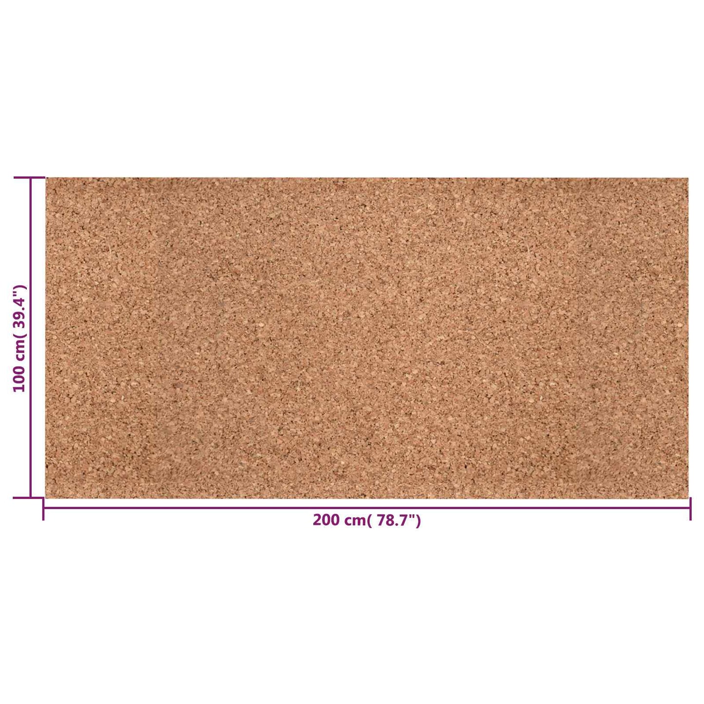 Kork rolle Brun 100 x 200 x 0,5 cm Kork