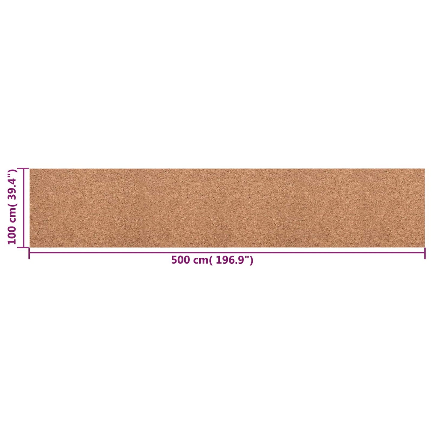 Kork rolle Brun 100 x 500 x 0,8 cm Kork