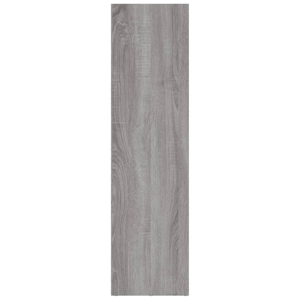 bogreol/tv-bord 36x30x114 cm konstrueret træ grå sonoma-eg