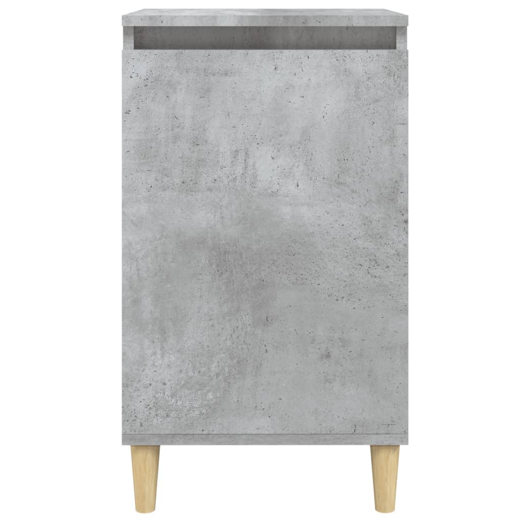 sengebord 40x35x70 cm konstrueret træ betongrå