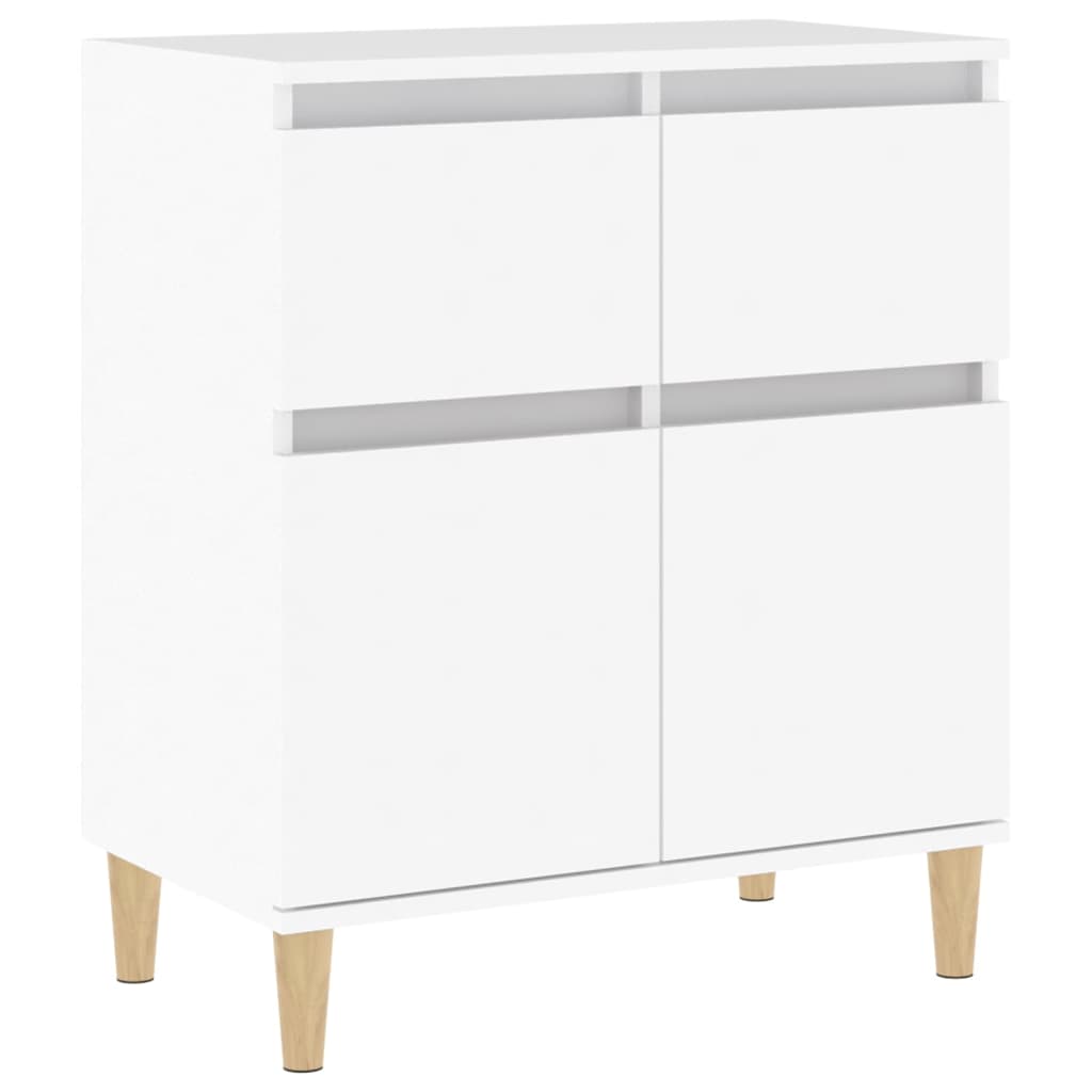 skænk 60x35x70 cm konstrueret træ hvid