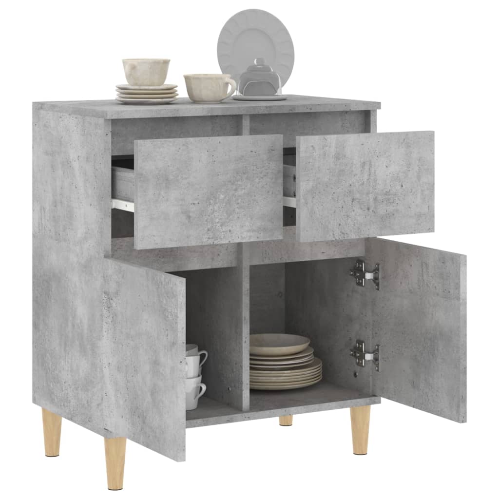 skænk 60x35x70 cm konstrueret træ betongrå