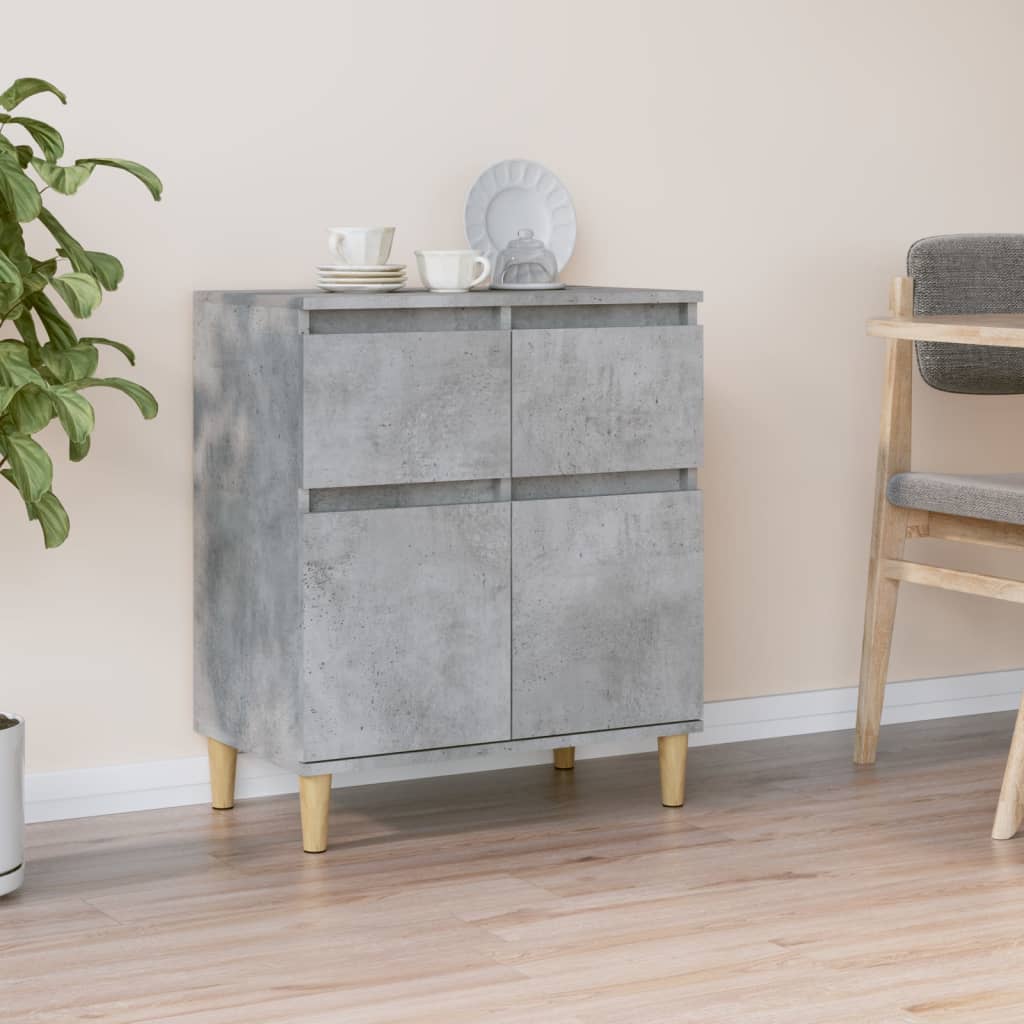 skænk 60x35x70 cm konstrueret træ betongrå