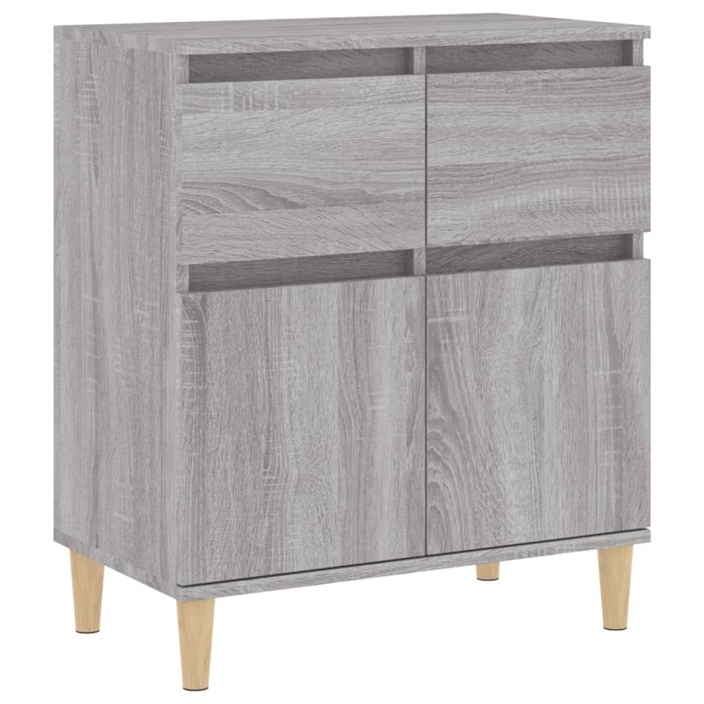 skænk 60x35x70 cm konstrueret træ grå sonoma-eg