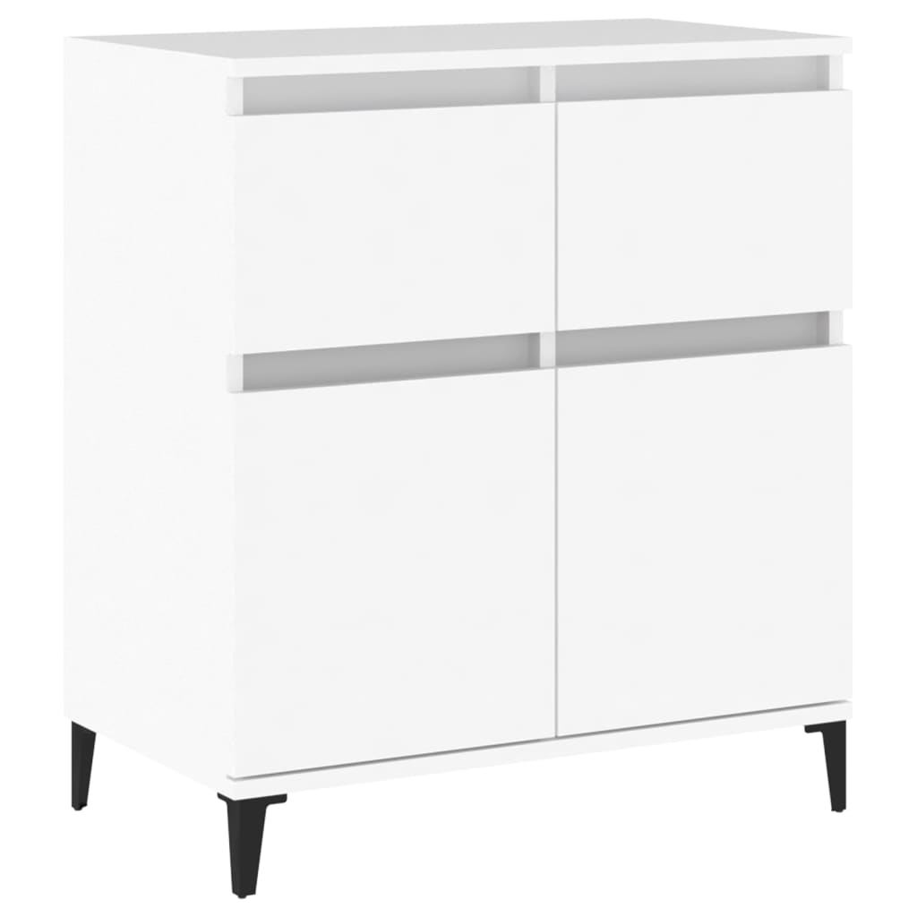 skænk 60x35x70 cm konstrueret træ hvid
