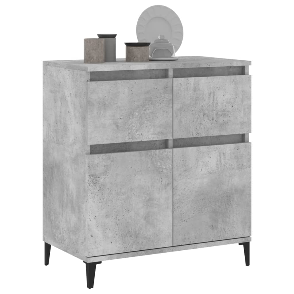 skænk 60x35x70 cm konstrueret træ betongrå