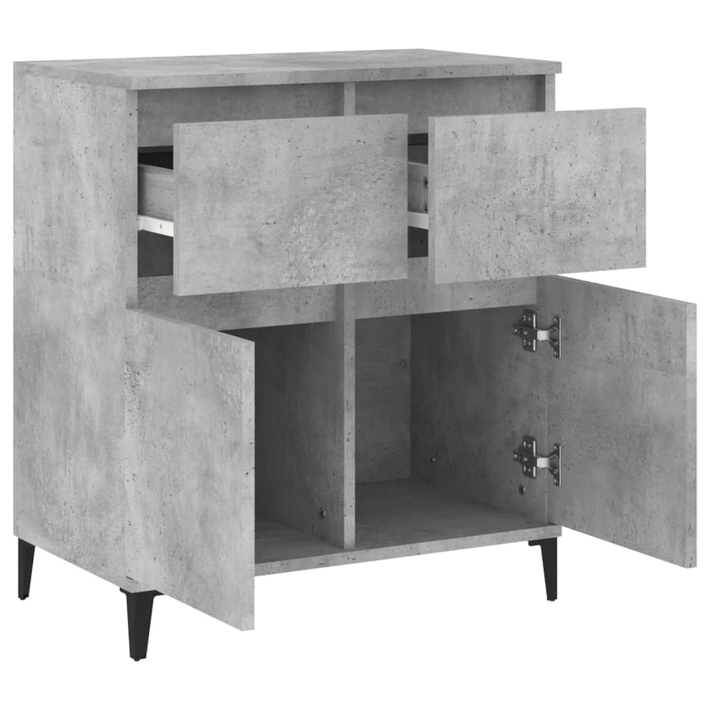 skænk 60x35x70 cm konstrueret træ betongrå