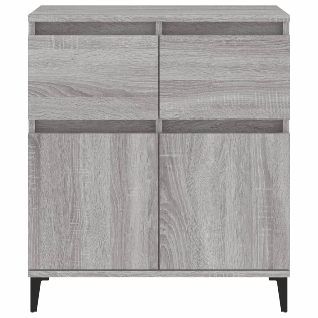 skænk 60x35x70 cm konstrueret træ grå sonoma-eg
