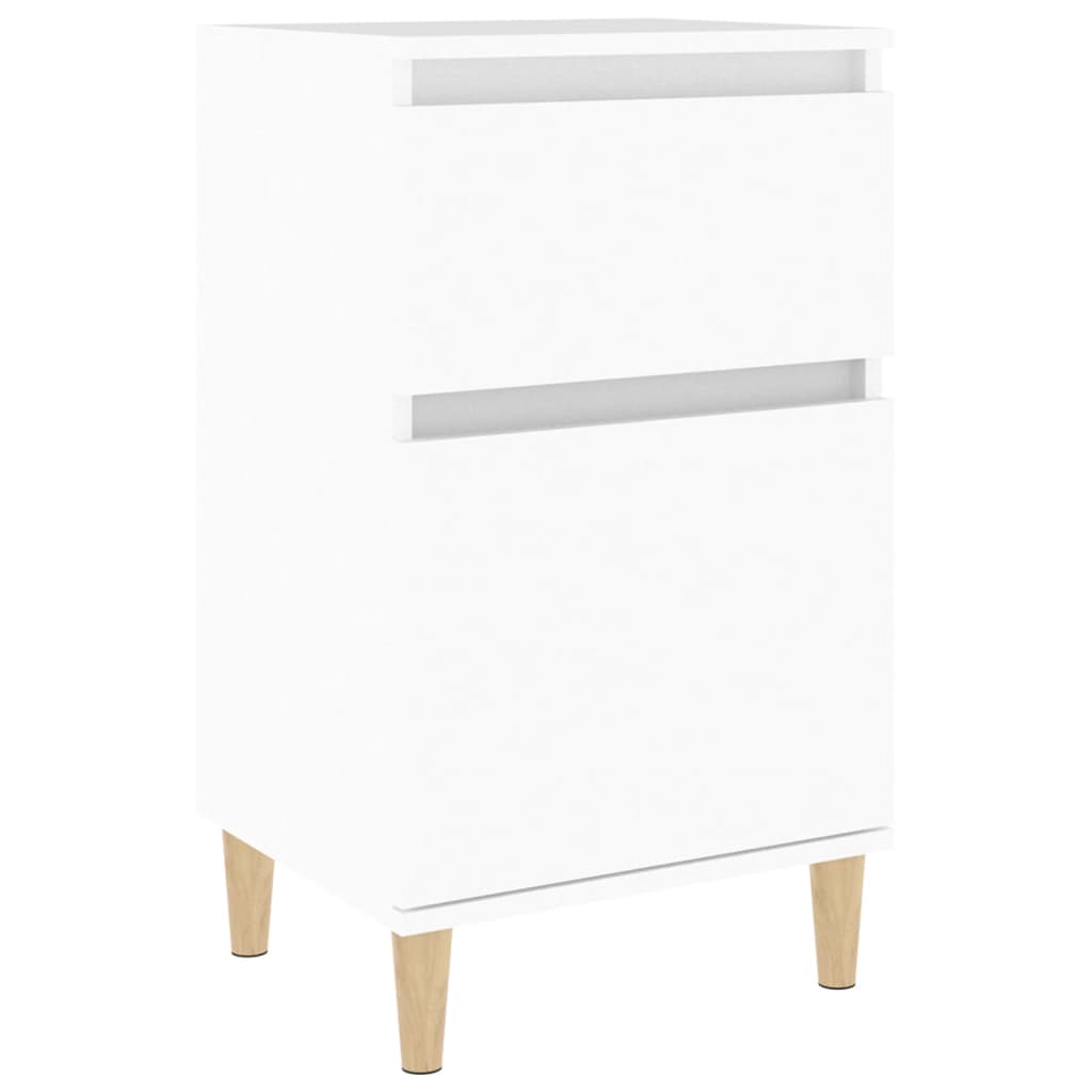 sengebord 40x35x70 cm hvid
