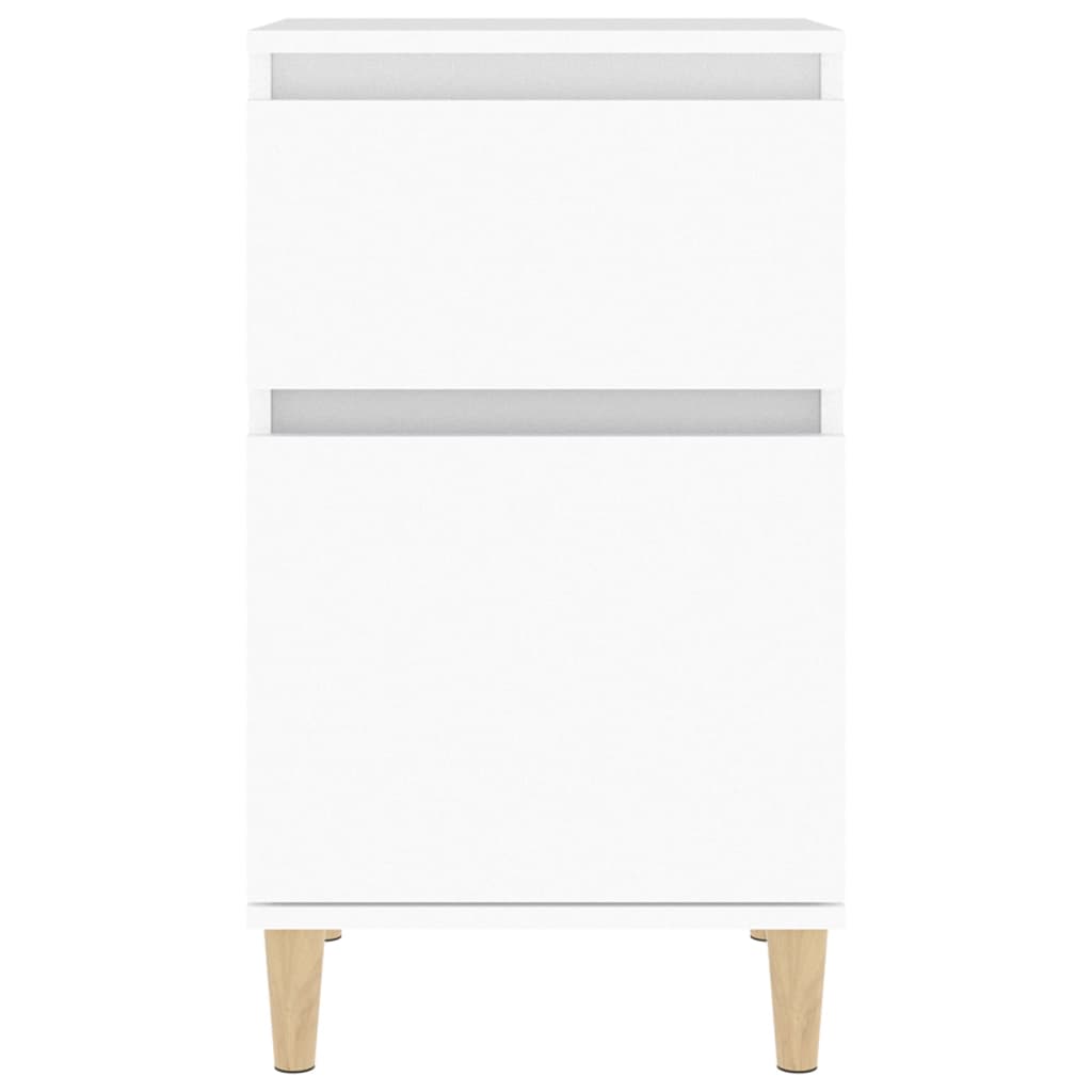 sengebord 40x35x70 cm hvid
