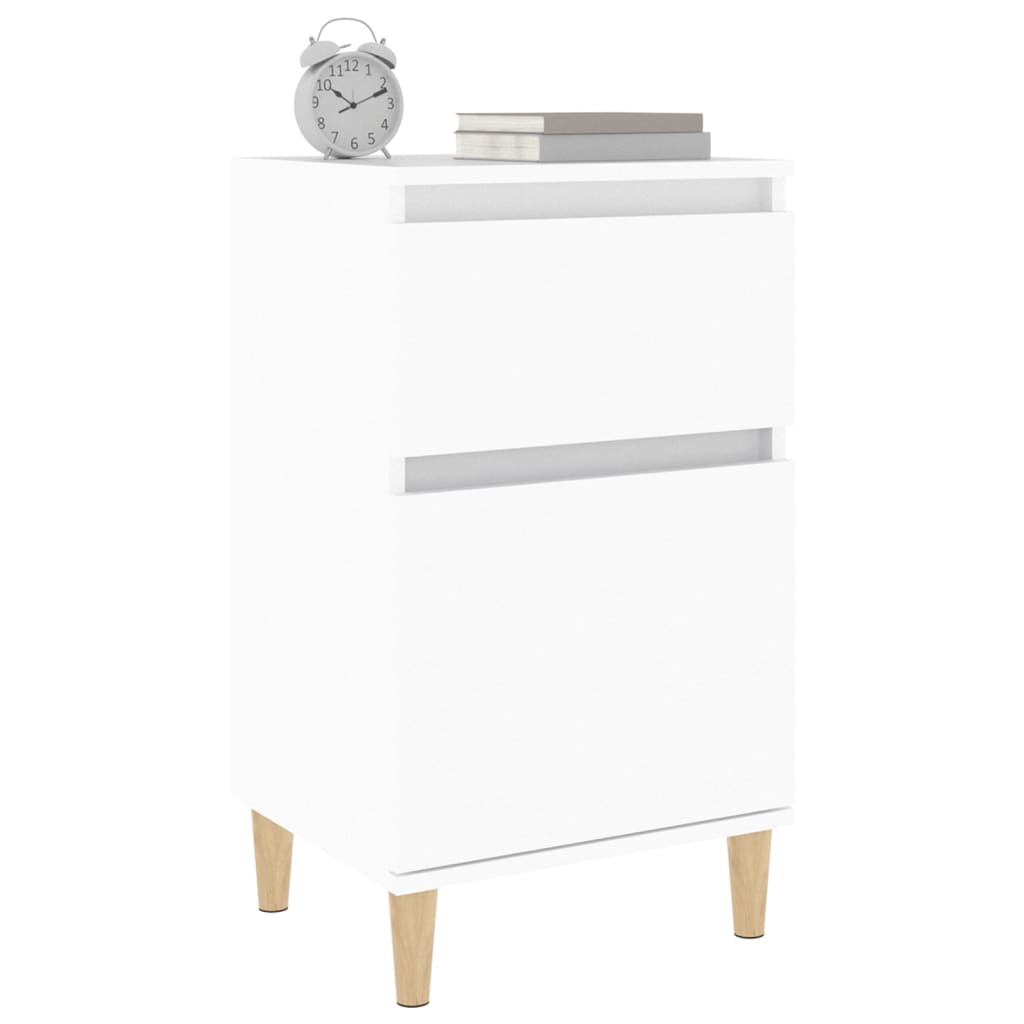 sengeborde 2 stk. 40x35x70 cm hvid
