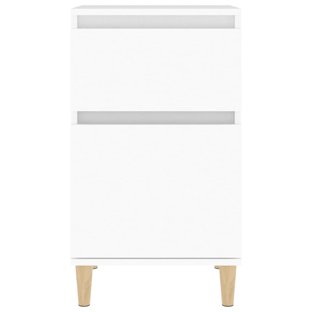 sengeborde 2 stk. 40x35x70 cm hvid