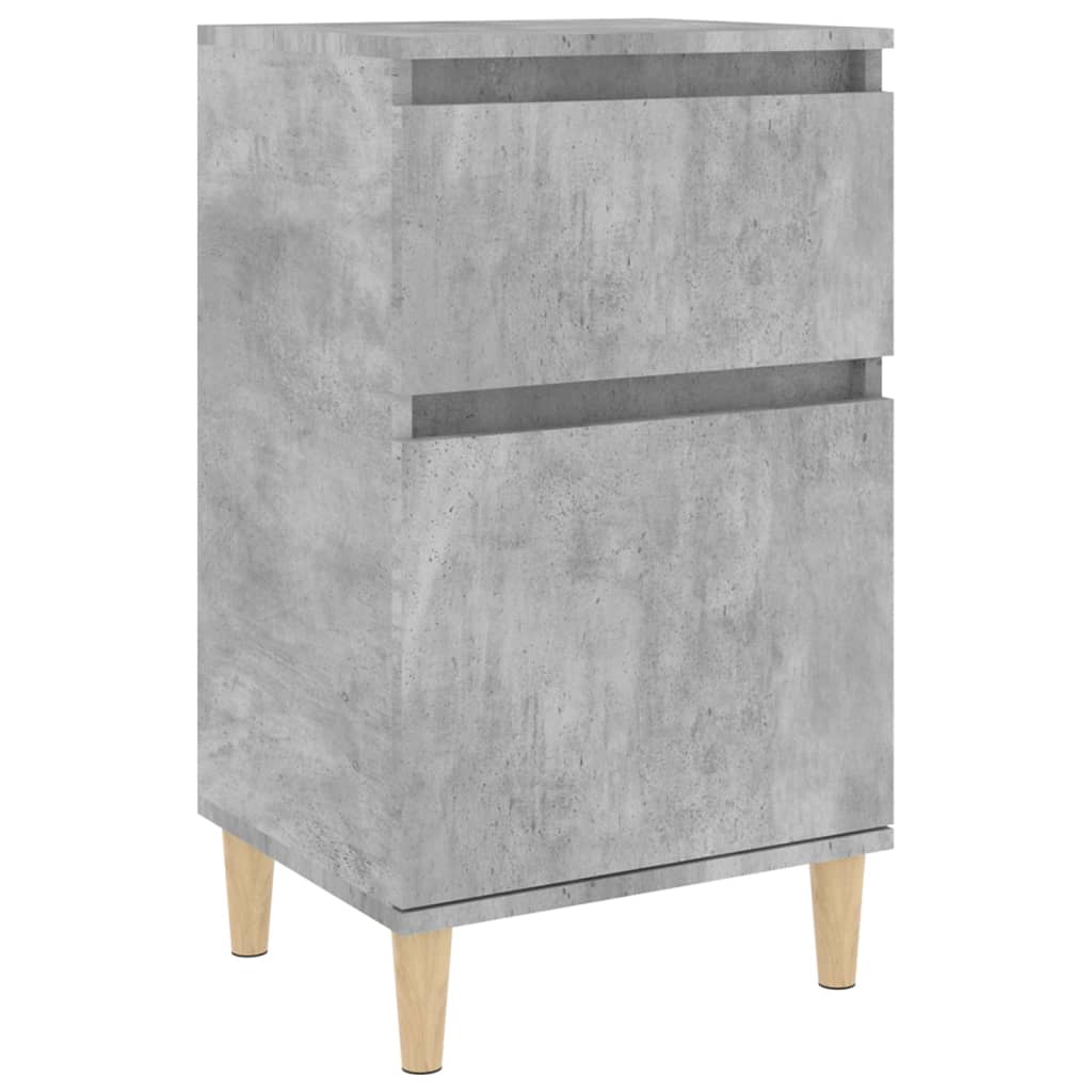 sengebord 40x35x70 cm betongrå