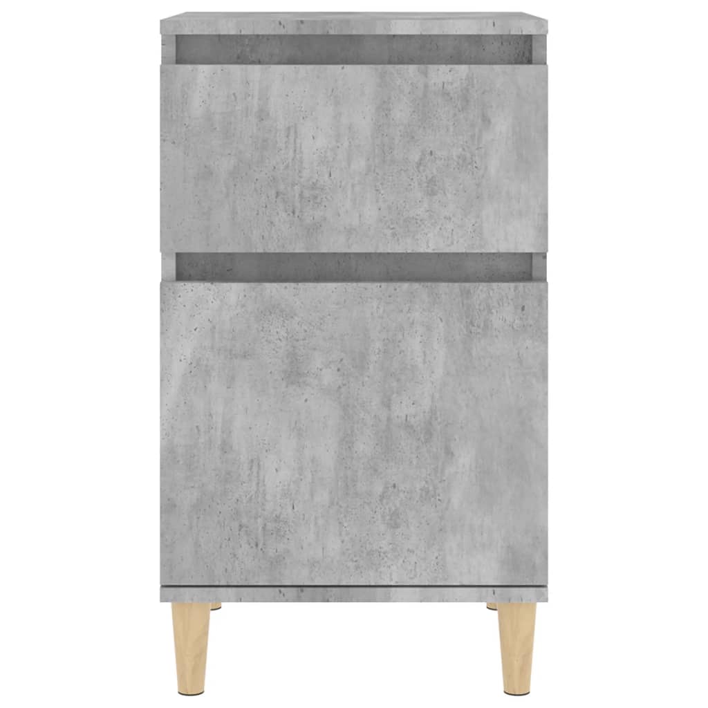sengebord 40x35x70 cm betongrå