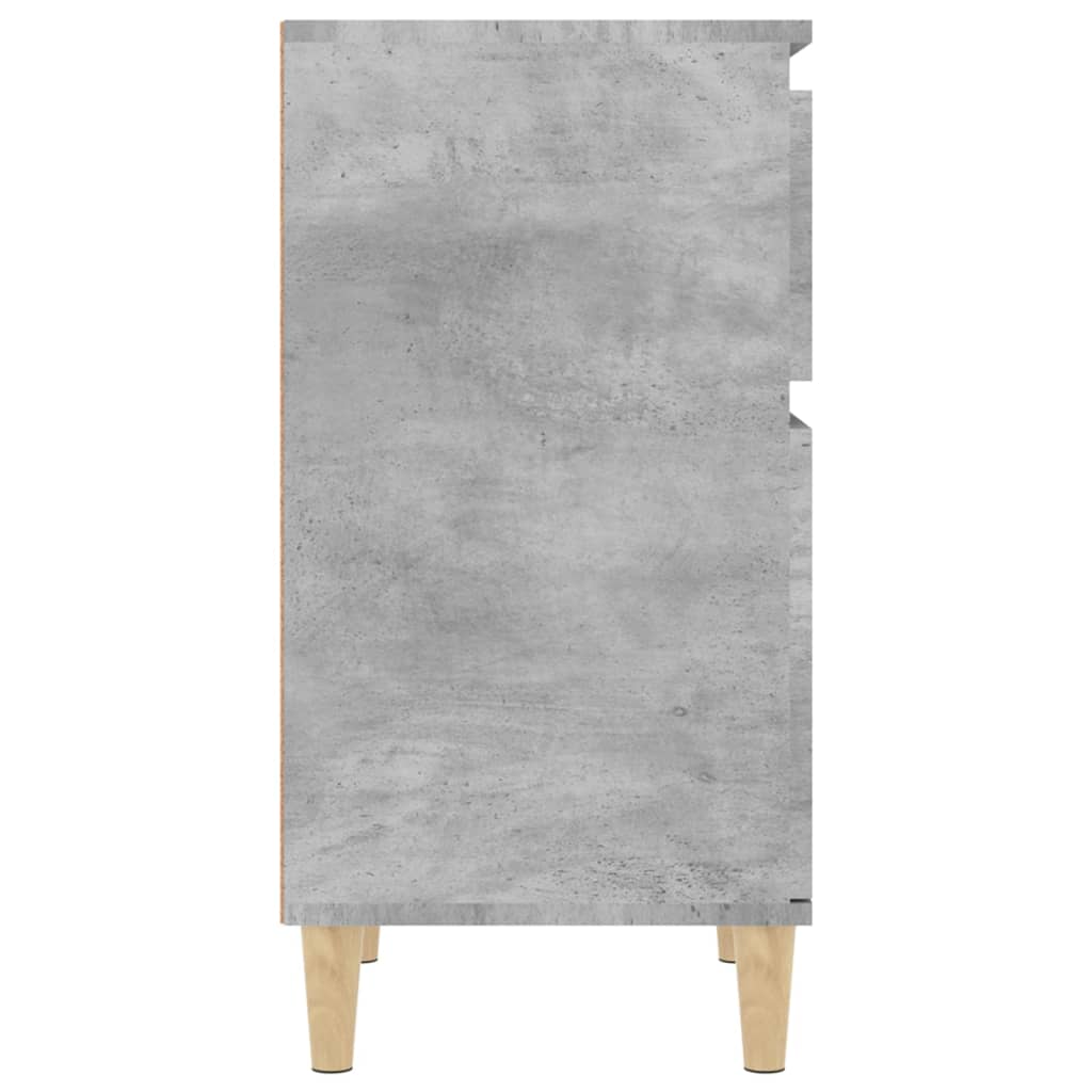 sengebord 40x35x70 cm betongrå