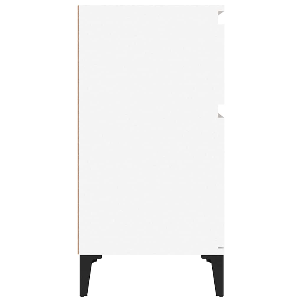 sengebord 40x35x70 cm hvid