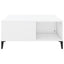 sofabord 80x80x36,5 cm konstrueret træ hvid